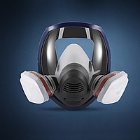 Респіратор 3M 6800 повнолицевий з карбоновими фільтрами для фарбування, хімії та пилозахисту