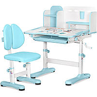 Комплект меблів (стіл + стілець + полиця) Mealux BD-28 Panda Blue (арт. BD-28 BL)