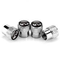 Ковпачки на ніпель для Інфініті Alitek Rif Metal Silver Infiniti (4 шт.)