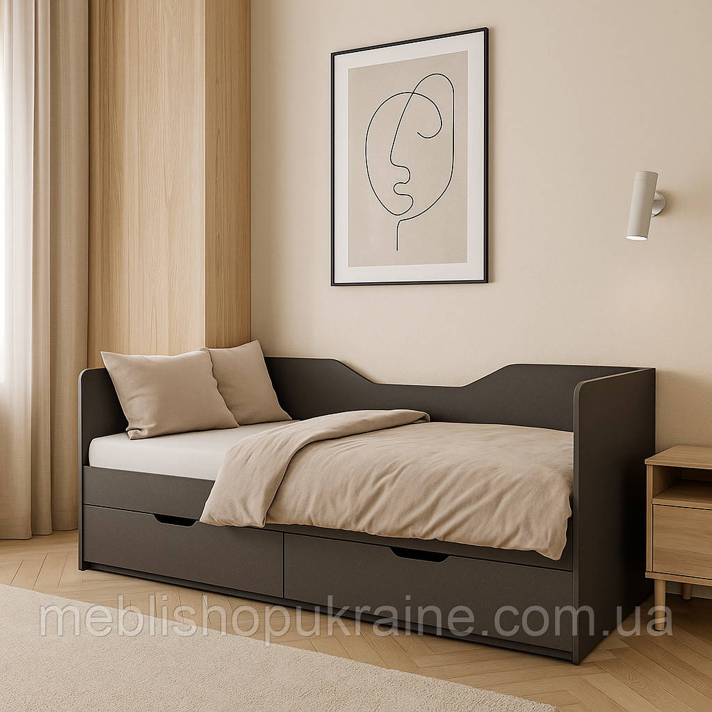 Ліжко-софа з висувними шухлядами. Спальне місце 80х190 см., фото 1