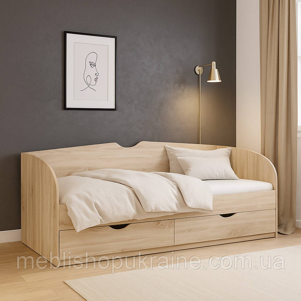 Ліжко-софа з висувними шухлядами. Спальне місце 90х200 см., фото 1