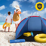 Намет пляжний 4FIZJO 200 x 115 см Blue/Red (P-5905973405171), фото 7