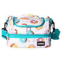 Ланч бег 25×15×15 (см) сумка для їжі в школу термосумка 7 (л) дитяча для ланчу, пікніка Рожевий HP-14-11