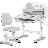 Комплект меблів (стіл + стільчик + полиця) Mealux Wave Grey (арт. BD-31 G)