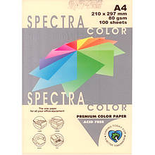 Бумага пастельных тонов Spectra_Color 100 слоновая кость А4 80гр 100л "Spectra_Color" паст Ivory