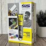 Машинка для стрижки волосся бездротова DSP 90460 Green-Yellow, фото 5