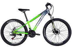 Велосипед ST 26" SPACE MARS DD FR рама-13" зелений сріблястий 2025 ORG