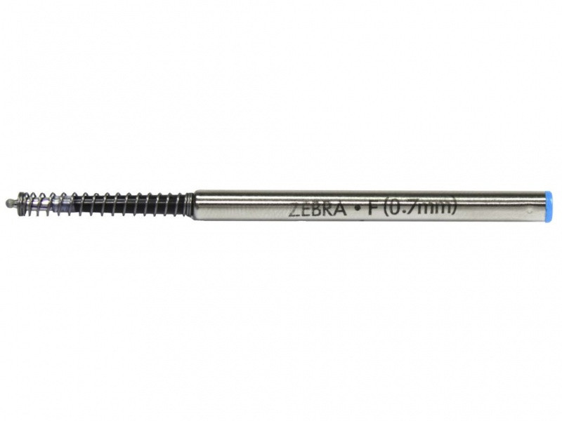 Стрижень кульковий об'ємний Zebra F синій, 0.7 мм