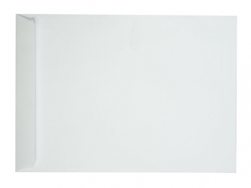 Конверт С4 білий (324мм*229мм), С4 (0+0), 90гр, самокл відривна стрічка боковий клапан, Конверт С4 білий