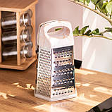 Терка шестигранна ручна для овочів і фруктів 14×12×24 (см) HP-8-7, фото 6