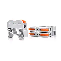 Клема з нажімнимі зажимами 1-провідна WAGO K121 на DIN - рейку, 1-pin, сіра