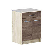 Кухня секція 60 Низ Шухляда Еко Еверест Без стільниці (600х456х820 мм) Сонома/Трюфель