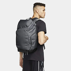 Рюкзак сірий Nike Hoops Elite Backpack (32L) Iron Grey / Black спортивний баскетбольний водонепроникний