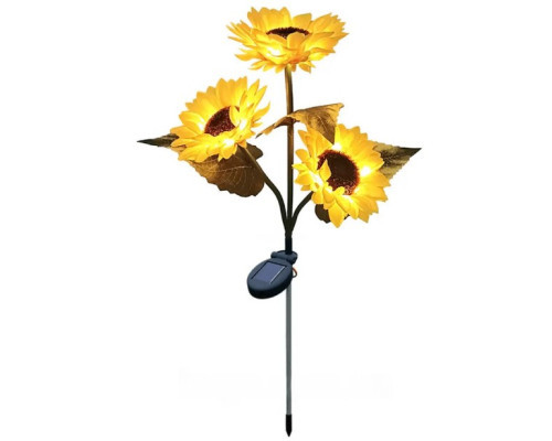 Вулична декоративна сонячна лампа Соняшнику з датчиком освітленості водонепроникна Лучшая цена, фото 1