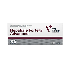 VetExpert Hepatiale Forte Advanced – підтримка функції печінки для котів та собак, 30 таб