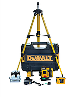 Якісний Професійний Лазерний Рівень Нівелір 360 градусів 3D 4D зі штативом рівень на 16 ліній АКБ