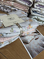 Постільна білизна муслін-жатка євро комплект постільної білизни/Жате постільна білизна