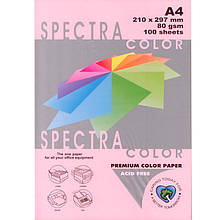 Бумага пастельных тонов Spectra_Color 140 светло-розовый А4 80гр 100л "Spectra_Color" паст Rose