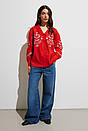 Жіноча сорочка червона з вишивкою квітів Modna KAZKA MKRM4208-4, фото 3