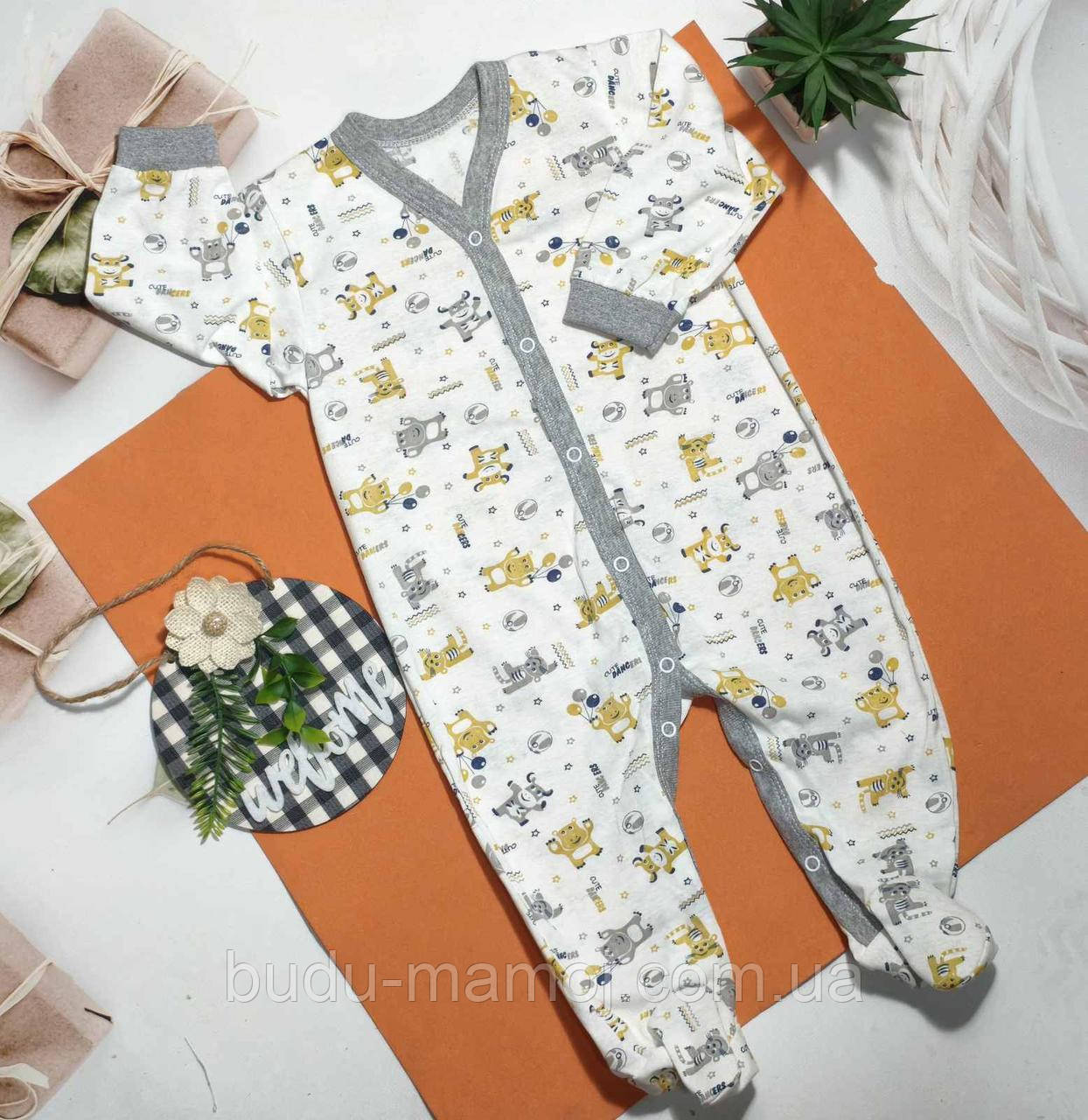 Чоловічок сліп на кнопочках для малюків74 розмір, фото 1