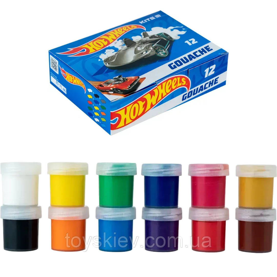 23-063 HW Гуаш 12 кольорів 20 мл, фото 1