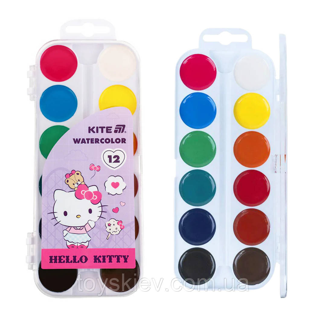 25-061 HK Фарби акварельні 12 кольорів HK, фото 1