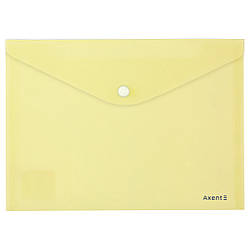 1522-08-A Папка на кнопці А5 Pastelini жовтий