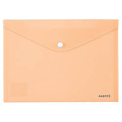 1522-42-A Папка на кнопці А5 Pastelini персикова