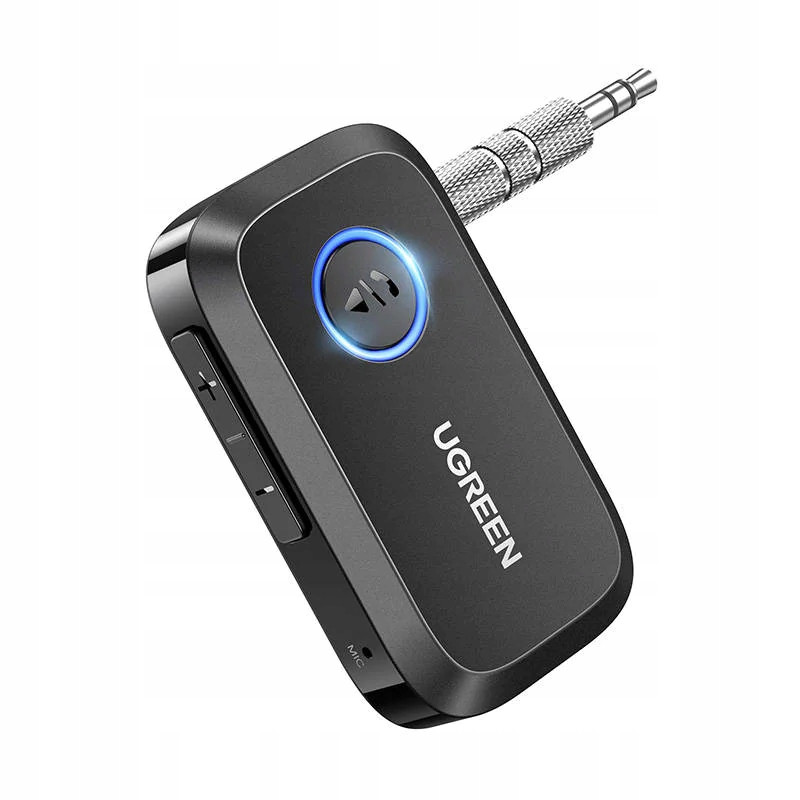 Bluetooth аудио ресивер UGREEN CM596 Car Bluetooth Audio Receiver (BT5.3,15h) Black, фото 1