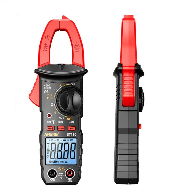 Мультиметр струмові кліщі ANENG ST180 (4000) + батарейки, фото 1