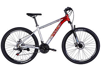 Велосипед AL 27.5" SPACE PHAETON DD FR рама-19" сріблясто-червоний 2025