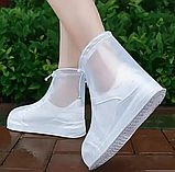 Чохли-бахіли силіконові силіконові силіконові водонепроникні чохли бахіли для взуття чоловічі S M L XL 2XL 3XL, фото 5