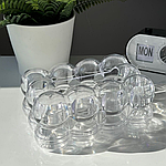 Коробка для серветок прямокутна пластикова прозора 19*13 см MR