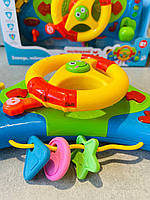 Автотренажер M 4095 UA 29см, навчальний, музика та звук (український), світло, 2 кольори, на батарейках, в коробці, 32-20-8,5см, фото 4