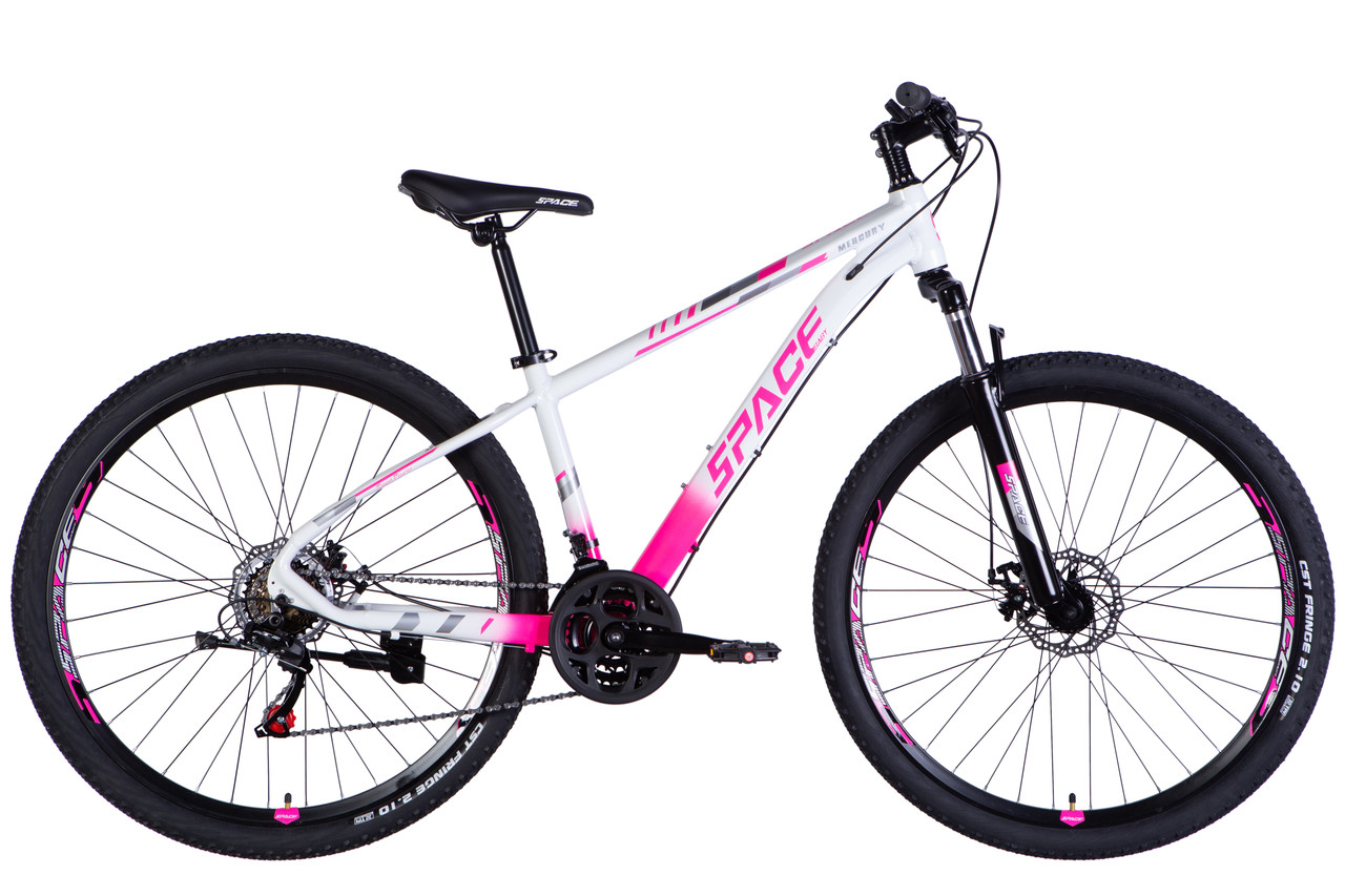Велосипед AL 29" SPACE MERCURY DD FR рама-16" біло-рожевий 2025, фото 1