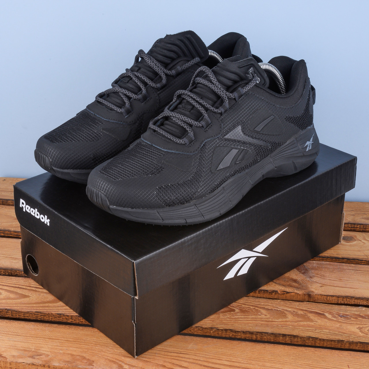 SALE Кросівки Reebok Zig Kinetica повністю чорні, фото 1