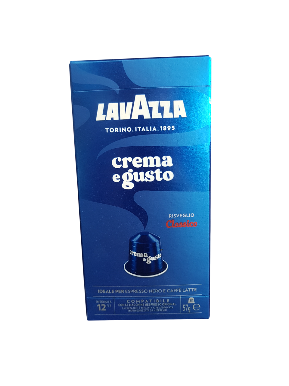 Кава в капсулах Lavazza Crema e Gusto Classico для кавомашин Nespresso 10 шт. | Бленд арабіки та робусти, фото 1