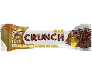 Батончик Crunch Bar ШОКОЛАД АПЕЛЬСИН  БЕЗ ЦУКРУ 50 г 25%