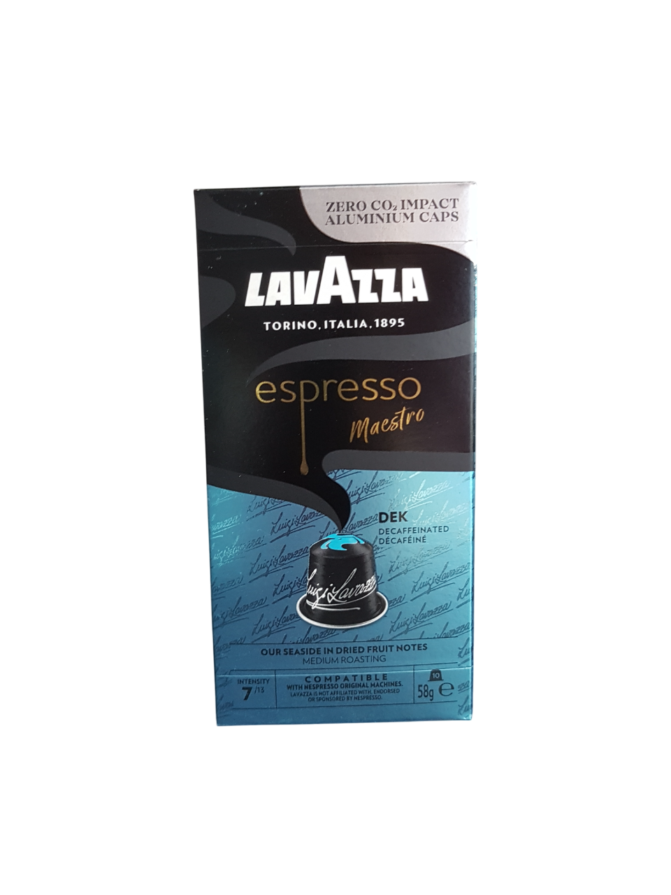 Кава в капсулах без кофеїну Lavazza Espresso Maestro Dek 10 шт. для кавомашин Nespresso, фото 1