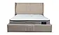 Двоспальне ліжко Лагуна темний беж 160x200 з підйомним механізмом, фото 2