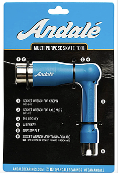 Універсальний ключ для скейтборда ANDALE PURPOSE RATCHET Blue