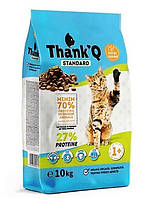 Сухий корм для дорослих котів ThankQ Standart (курка) 10 кг