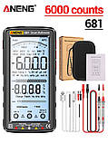 Мультиметр цифровий тестер ANENG 681 чорний, фото 2