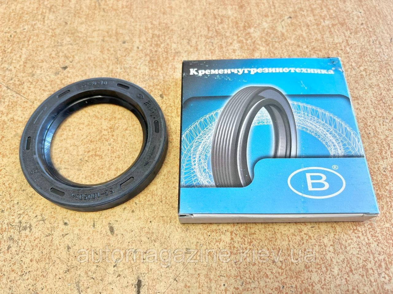 Сальник коленвала передній Газель, УАЗ 4215, 4216 (55х80х10), фото 1