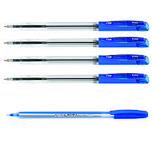 Ручка кулькова в блістері Flair 879-4 синій Fuel (4шт) + Noki в подарунок