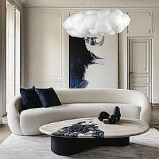 Люстра-підвіс 90см ХМАРИНКА із тканини на 5 ламп (805-8001-1), фото 4