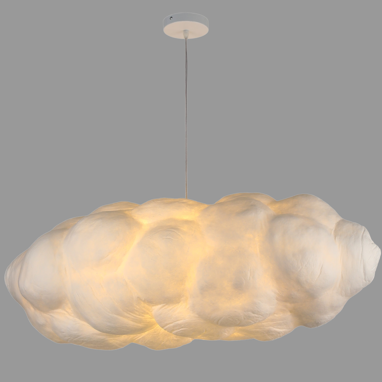 Люстра-підвіс 90см ХМАРИНКА із тканини на 5 ламп (805-8001-1)