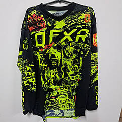 Джерсі для моток кросу Ofxr Pro чорно- салатовий розмір L