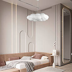 Люстра-підвіс 80см ХМАРИНКА із тканини на 3 лампи (805-8001-1), фото 4