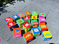 Набір м'яких кубиків "Мій світ 3в1" 18 штук МС 090601-16, фото 7